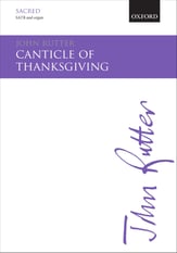 Canticle of Thanksgiving SATB choral sheet music cover
